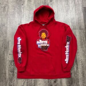 Vintage Y2K 2004 Jimi Hendrix Hoodie ODM Sz L